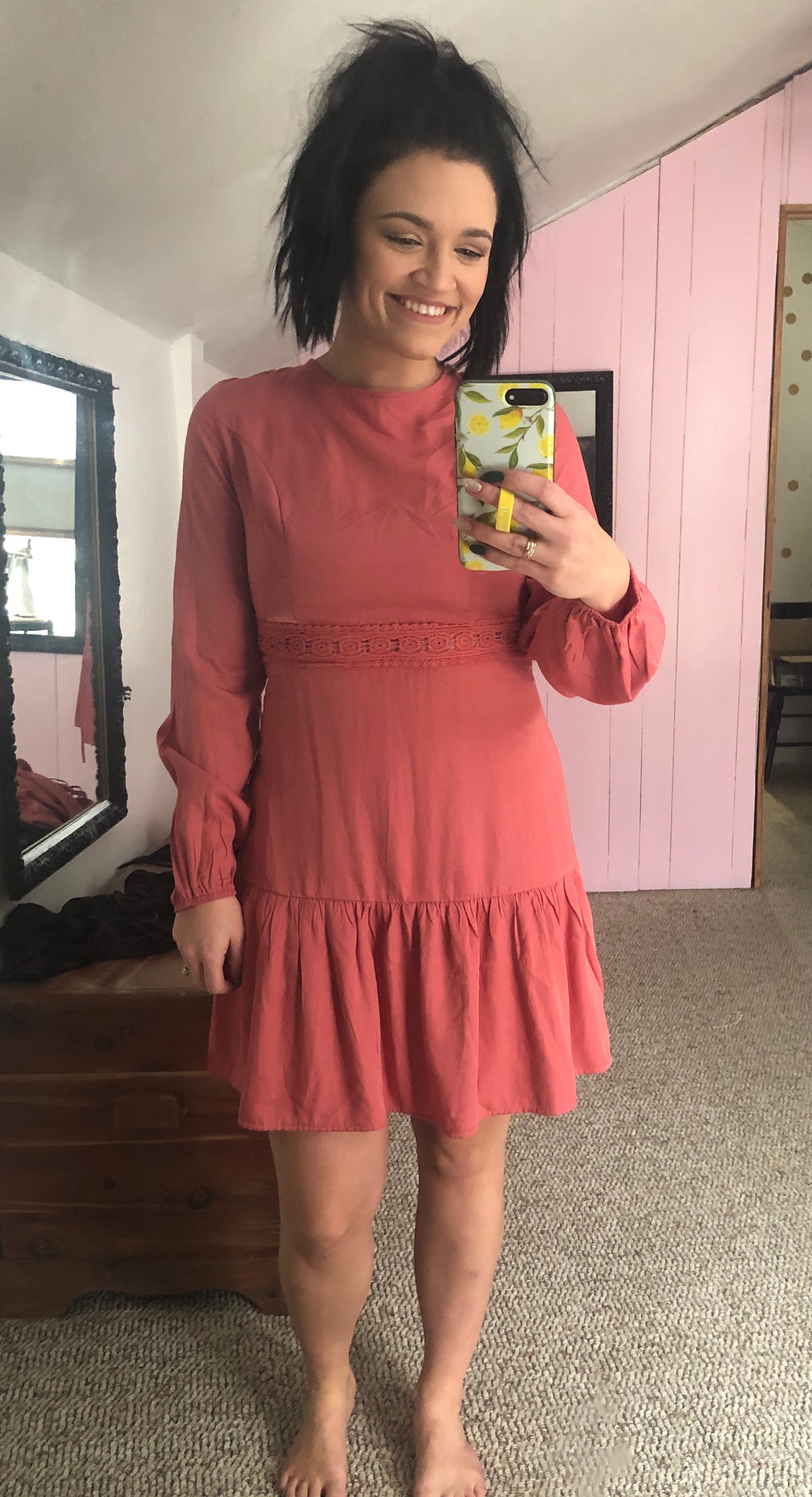 sadie's dresses long sleeve Pink Long Sleeve Dress – Sadie's (Women's Clothing Boutique)