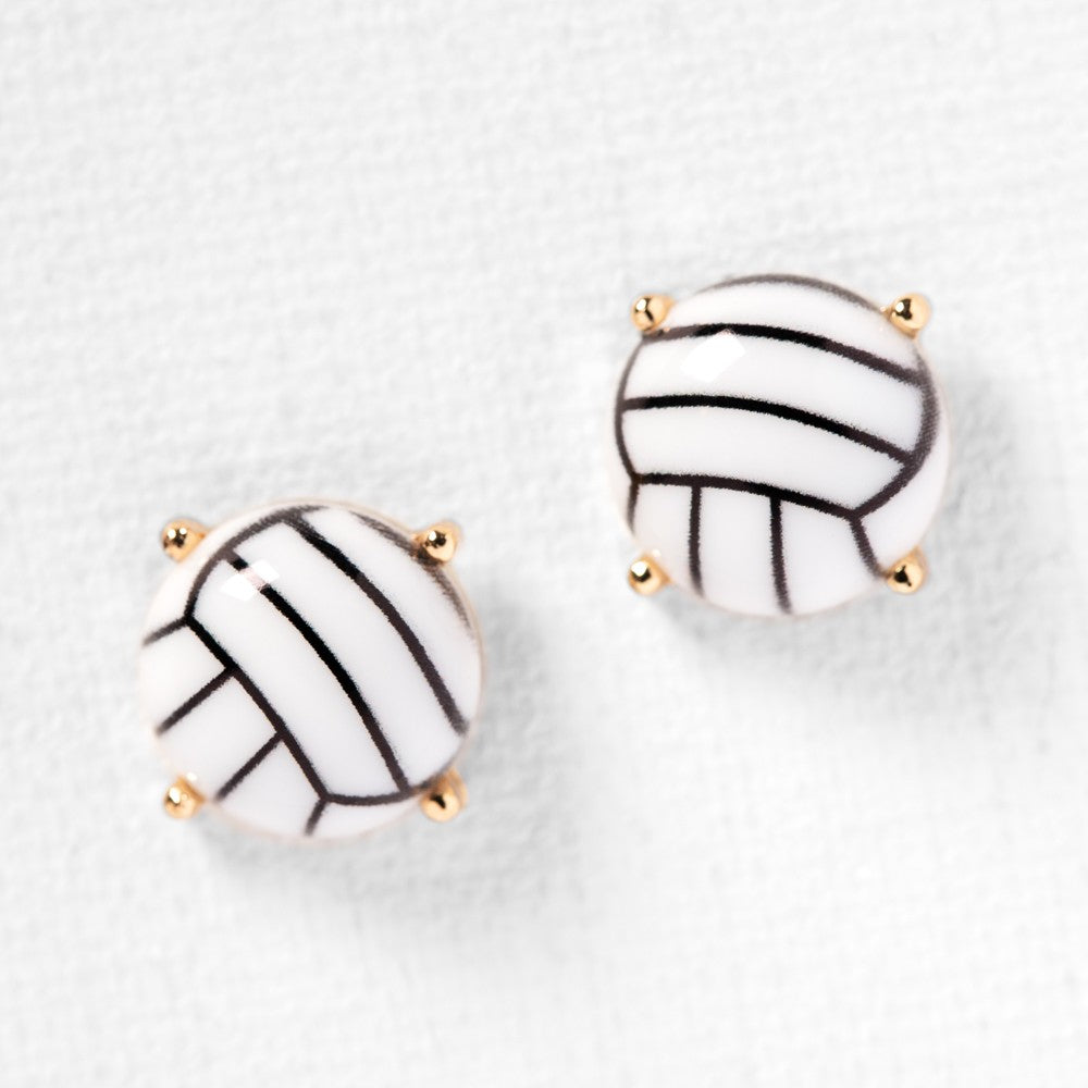 Volleyball Stud Earring