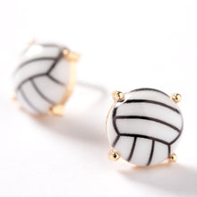 Load image into Gallery viewer, Volleyball Stud Earring
