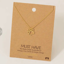 Load image into Gallery viewer, Paw Twist Necklace
