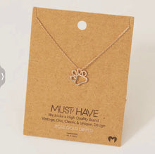 Load image into Gallery viewer, Paw Twist Necklace
