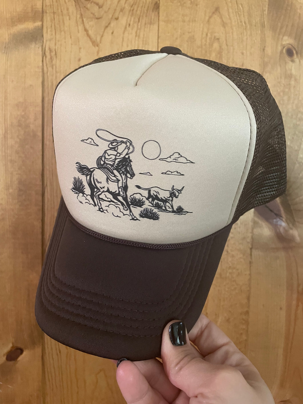 Trucker Hat - Cowboy Scene